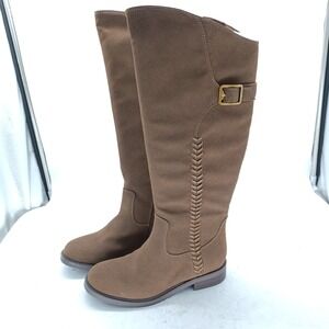 Baretraps Vergie Women Brown Cortez Suede Tall Knee High Boots 6M #119